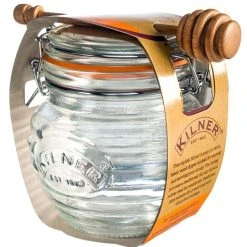 Kilner Clip Top Honigtopf Mit Honiglöffel -Le Creuset shop 0025 499 2 neu
