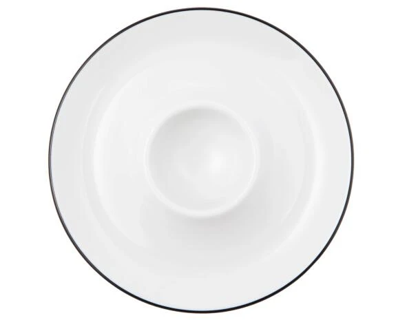 Seltmann Weiden Lido Black Line Eierbecher Mit Ablage 2 Seltmann Weiden Lido Black Line Eierbecher Mit Ablage – Bild 2