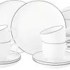 Seltmann Weiden Lido Black Line Kaffeeservice 18-teilig Rund