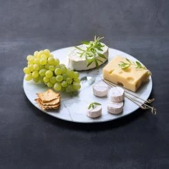 Leonardo Servierplatte TURN 32,5 Cm Weiß Marmoroptik -Le Creuset shop 210 TURN SERVIERPLATTE 034925 mood Q