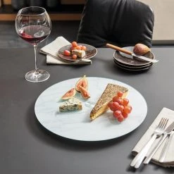 Leonardo Servierplatte TURN 32,5 Cm Weiß Marmoroptik -Le Creuset shop 210 TURN Servierplatte Marmoroptik 034925 mood Q