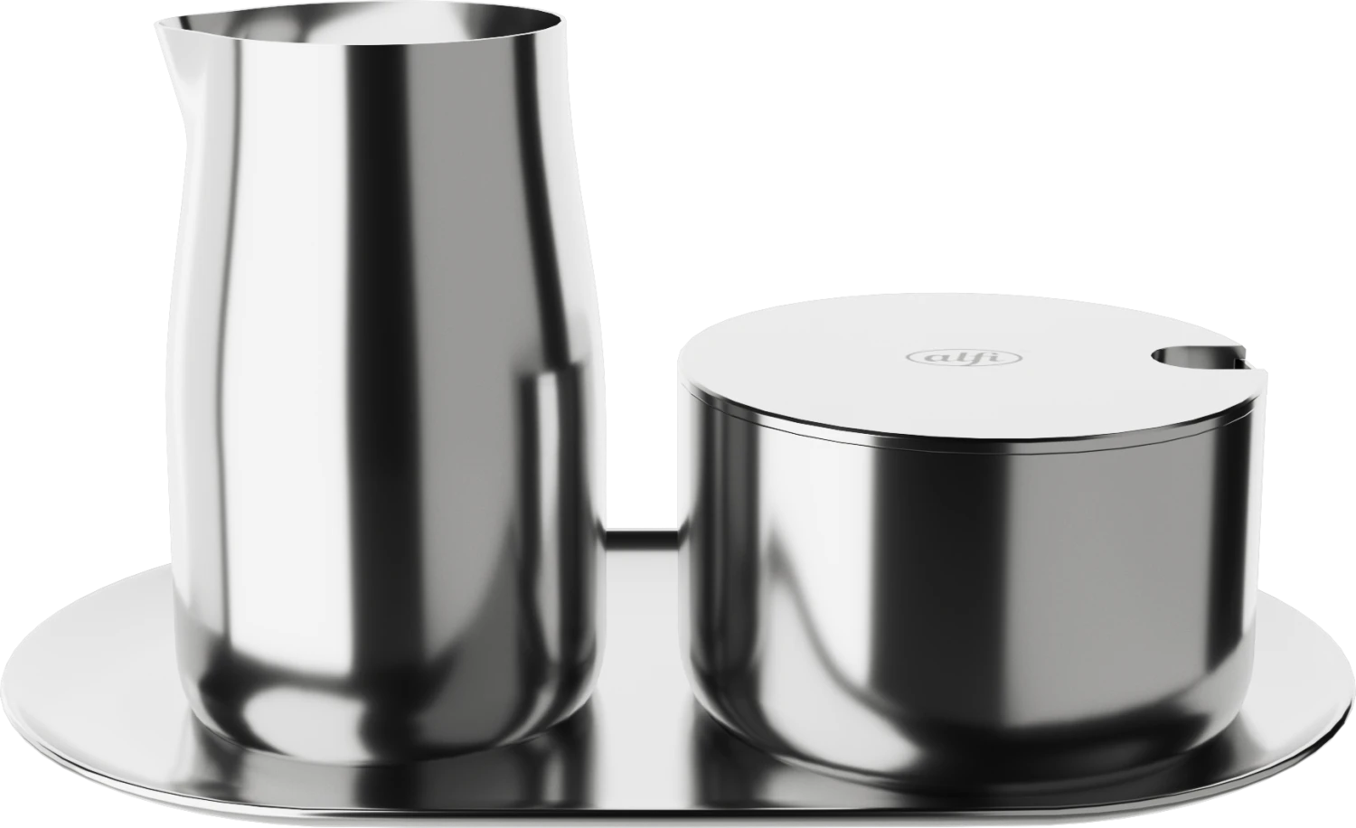 Alfi Milch- Und Zuckerset In Edelstahl Poliert 1 Alfi Milch- Und Zuckerset In Edelstahl Poliert