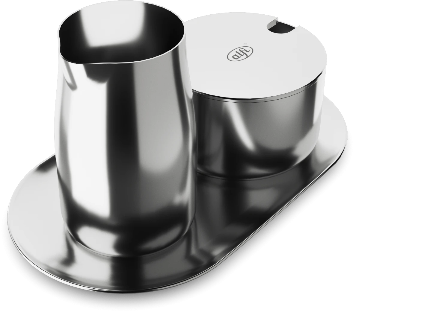 Alfi Milch- Und Zuckerset In Edelstahl Poliert 3 Alfi Milch- Und Zuckerset In Edelstahl Poliert – Bild 3