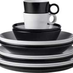 Mepal Essteller Flow 260 Mm - Weiß -Le Creuset shop 212 105968030600 105968040400 105965040400 105962040400 105962030600 105963040400 105963030600 105964040400 105964030600 dinnerware flow black and white 3