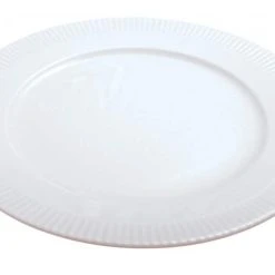 Pillivuyt Teller Flach Eclectique Bordeaux In Weiß