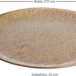 Leonardo Tellerset MATERA 12-teilig Beige Keramik -Le Creuset shop 221 026045 1 K