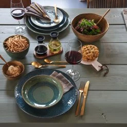 Leonardo Tellerset MATERA 12-teilig Blau Keramik -Le Creuset shop 221 026048 10 K