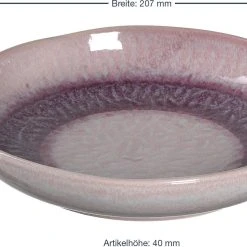 Leonardo Tellerset MATERA 12-teilig Rosé Keramik -Le Creuset shop 221 026050 2 K