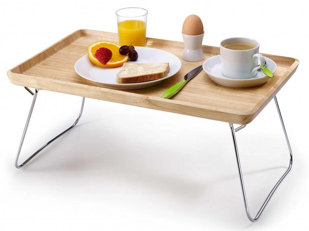 Continenta Betttablett Aus Gummibaumholz In Natur 3 Continenta Betttablett Aus Gummibaumholz In Natur – Bild 3