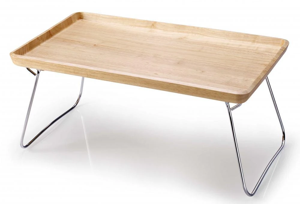 Continenta Betttablett Aus Gummibaumholz In Natur 1 Continenta Betttablett Aus Gummibaumholz In Natur