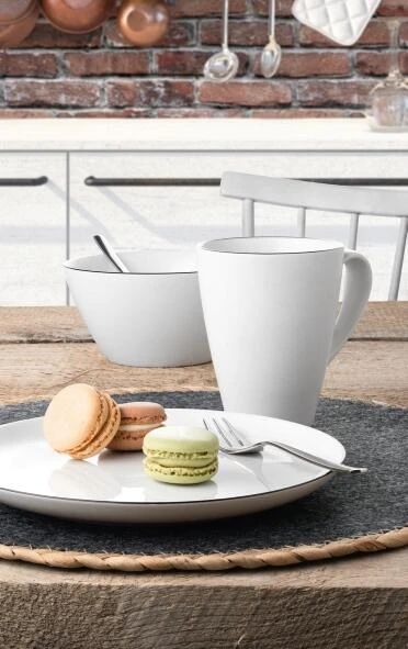 Seltmann Weiden Lido Black Line Frühstücksteller Rund 20 Cm 3 Seltmann Weiden Lido Black Line Frühstücksteller Rund 20 Cm – Bild 3