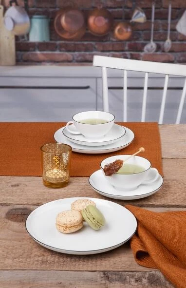 Seltmann Weiden Lido Black Line Frühstücksteller Rund 20 Cm 2 Seltmann Weiden Lido Black Line Frühstücksteller Rund 20 Cm – Bild 2