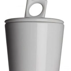 NYNY Zuckerdose Von Porzellanfabrik Walküre, Weiß