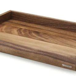 Continenta Tablett Aus Akazienholz Mit Metallgriffen