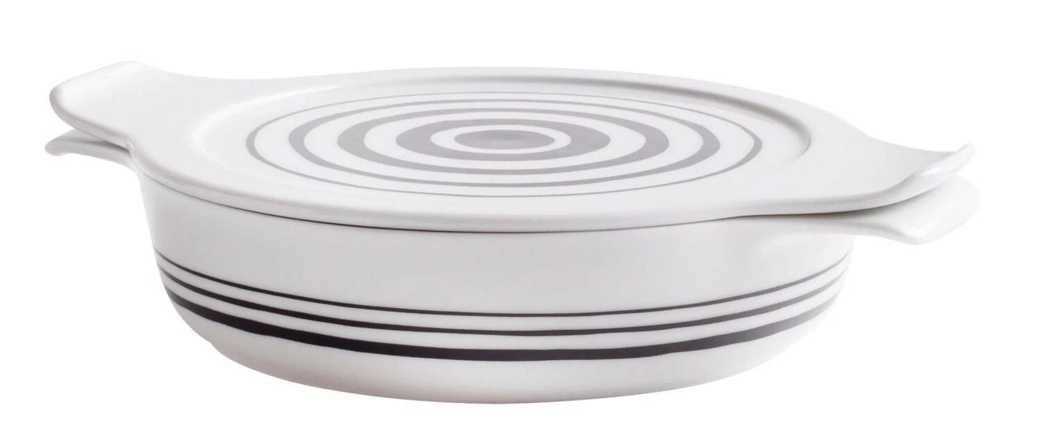 Eschenbach Flacher Topf Mit Deckel Cook & Serve In Stripes 1 Eschenbach Flacher Topf Mit Deckel Cook & Serve In Stripes
