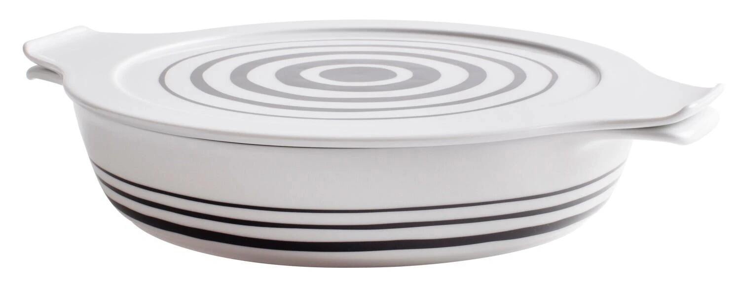 Eschenbach Flacher Topf Mit Deckel Cook & Serve In Stripes 3 Eschenbach Flacher Topf Mit Deckel Cook & Serve In Stripes – Bild 3