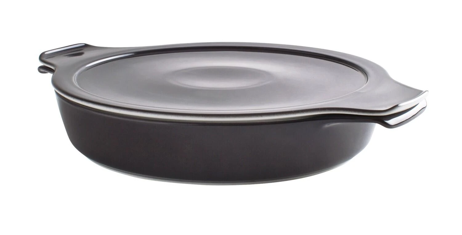 Eschenbach Flacher Topf Mit Deckel Cook & Serve In Anthrazit 1 Eschenbach Flacher Topf Mit Deckel Cook & Serve In Anthrazit