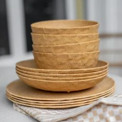 Koziol Teller Groß, 4er-Set In Wood -Le Creuset shop 5004 5005 5006 CLUB 702 stack 1