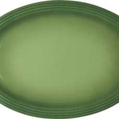 Le Creuset Servierplatte Oval In Bamboo Green
