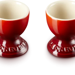 Le Creuset Eierbecher Im 2er-Set Mit Standfuß In Kirschrot