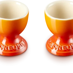 Le Creuset Eierbecher Im 2er-Set Mit Standfuß In Ofenrot