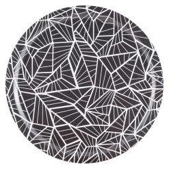 Ary Trays Åry Trays Tablett Wings Rund In Charcoal Mit 49 Cm Durchmesser