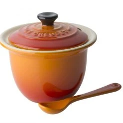 Le Creuset Serviertopf Mini In Ofenrot -Le Creuset shop 91037400090000 Mini Serviertopf ofenrot 1 l