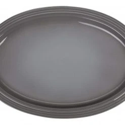 Le Creuset Servierplatte Oval In Perlgrau