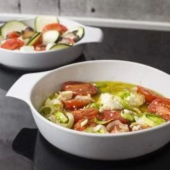 Eschenbach Flacher Topf Mit Deckel Cook & Serve In Weiß -Le Creuset shop COOK SERVE 006 neu l