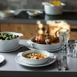 Eschenbach Flacher Topf Mit Deckel Cook & Serve In Hellgelb -Le Creuset shop COOK SERVE 014 neu l 1