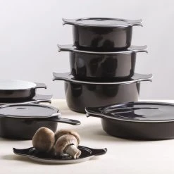 Eschenbach Kasserolle Mit Deckel Cook & Serve In Schwarz 15 Eschenbach Kasserolle Mit Deckel Cook & Serve In Schwarz -Le Creuset shop COOK SERVE 026