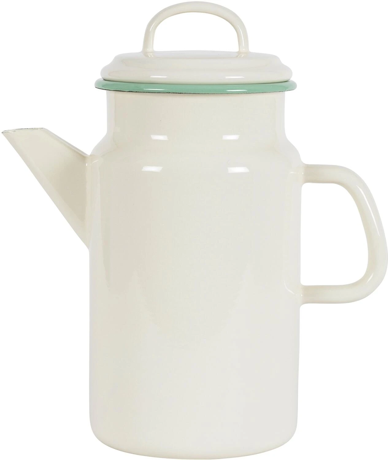 Kockums Teekanne Aus Emaille, Cream Lux 1 Kockums Teekanne Aus Emaille, Cream Lux