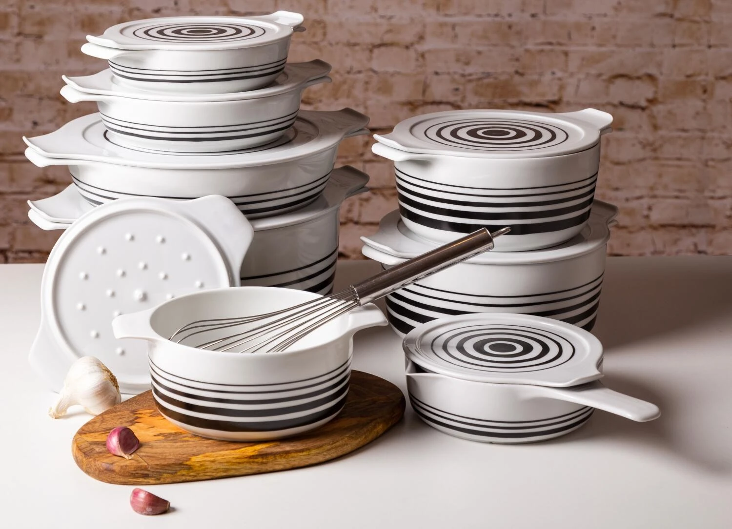 Eschenbach Topf Mit Deckel Cook & Serve In Stripes 5 Eschenbach Topf Mit Deckel Cook & Serve In Stripes – Bild 5