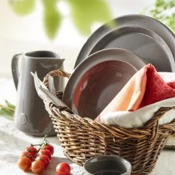 Emile Henry Suppen-/Pastateller In Fusain -Le Creuset shop EH 887X Amb Assiettes Plates SilexInBasket Outdoor V 4