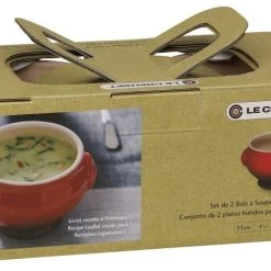 Le Creuset Suppenterrine In Kirschrot -Le Creuset shop LeCreuset Suppenterrine 2er Set Box von hinten l