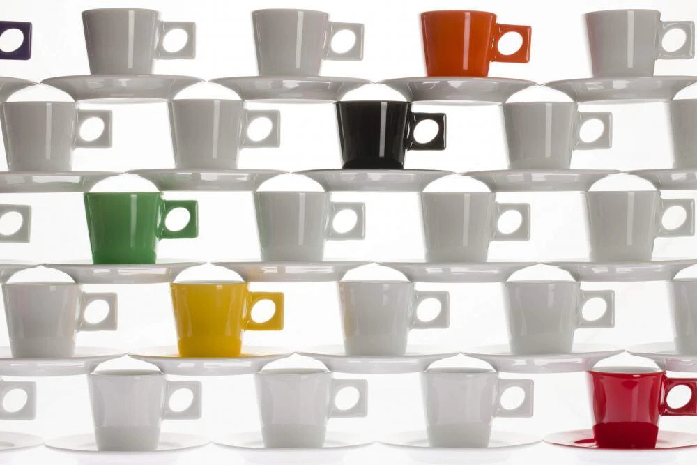 NYNY Kaffeebecher Von Porzellanfabrik Walküre, Weiß 3 NYNY Kaffeebecher Von Porzellanfabrik Walküre, Weiß – Bild 3