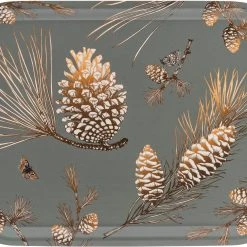 Ary Trays Åry Trays Tablett Pine Cone Moss Grey Rechteckig
