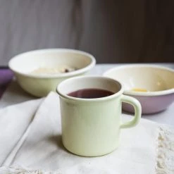 Riess Emaille Riess Becher Aus Emaille In Nilgrün -Le Creuset shop RIESS AMBIENTE CLASSIC Pastell Fruehstueck 11 highres